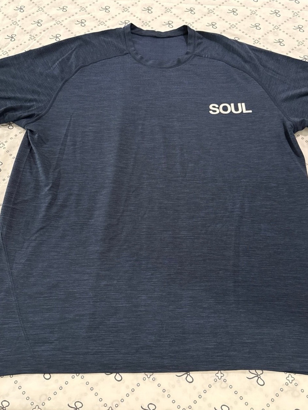 Lululemon Men’s Blue Tee Shirt Soul Cycle Size Large